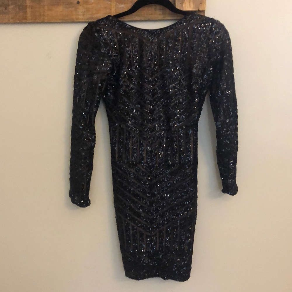 Dress The Population Black Sequin Dress NWOT